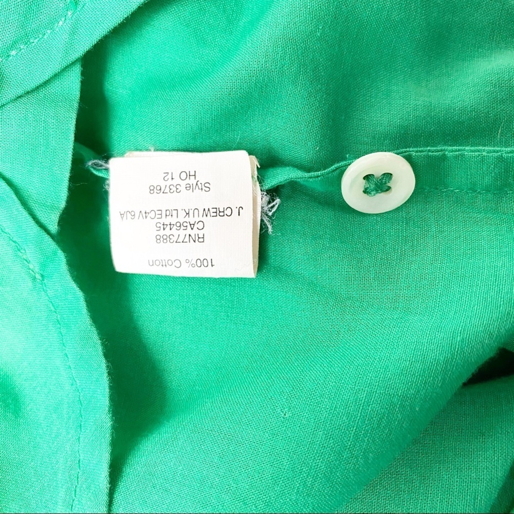 J Crew Half Button Collared Long Sleeve Shirt Top - Picture 7 of 7
